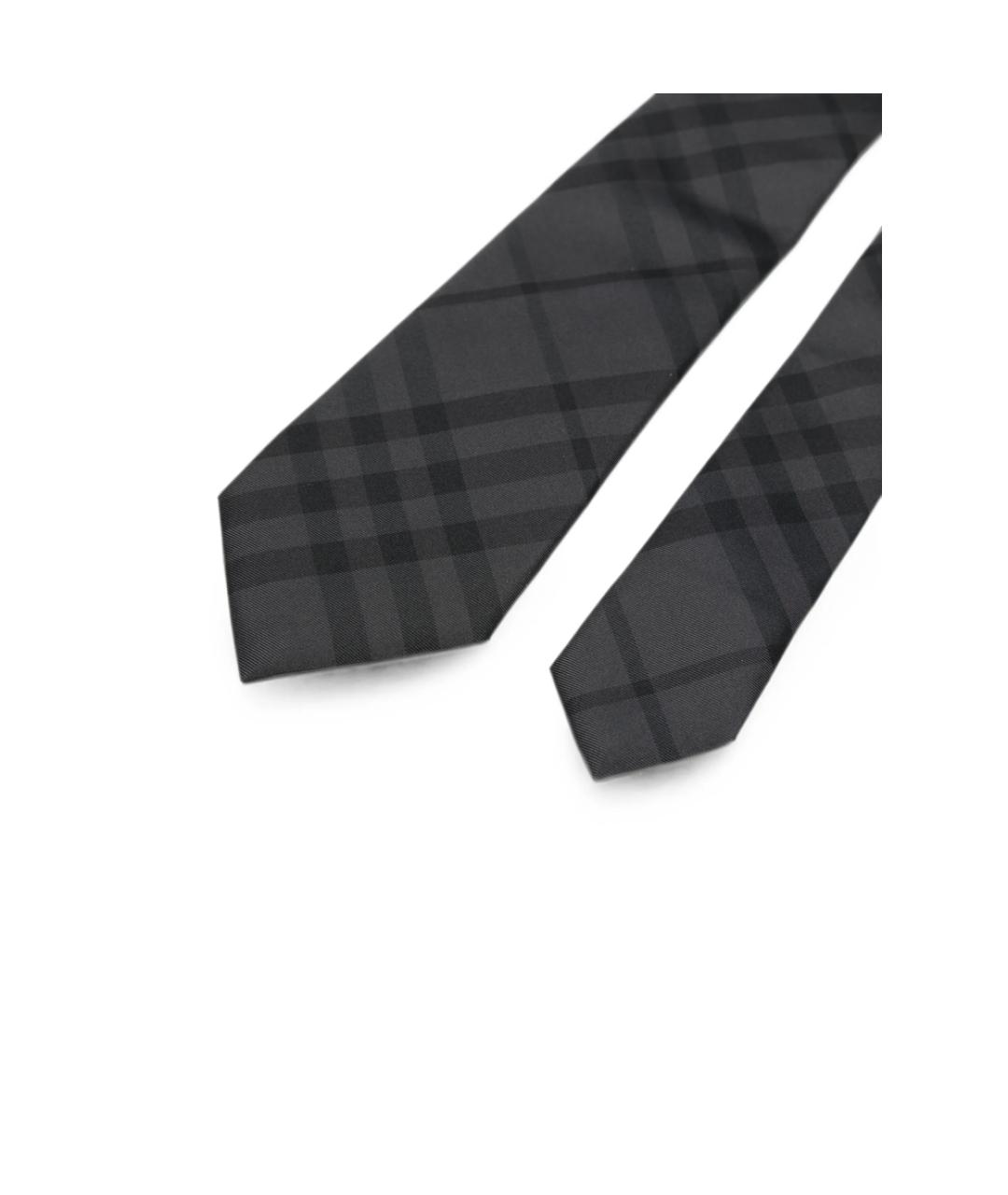 BURBERRY Серый галстук, фото 3