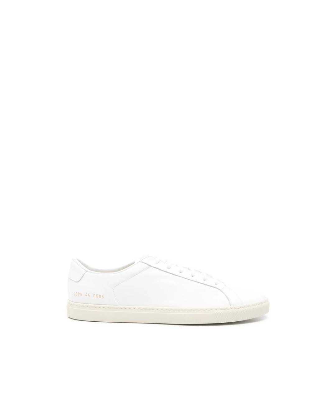 COMMON PROJECTS Белые кожаные низкие кроссовки / кеды, фото 1