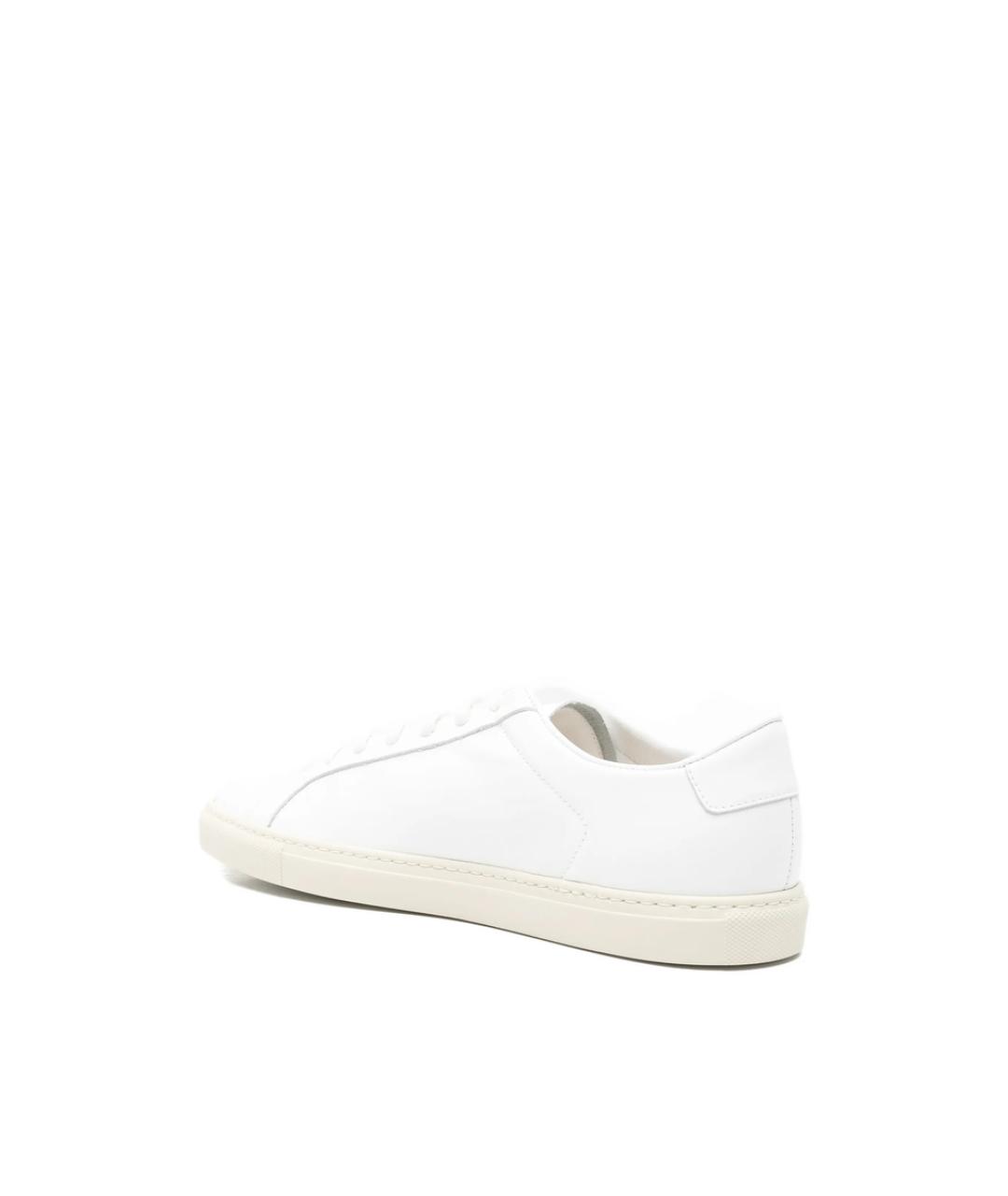 COMMON PROJECTS Белые кожаные низкие кроссовки / кеды, фото 2