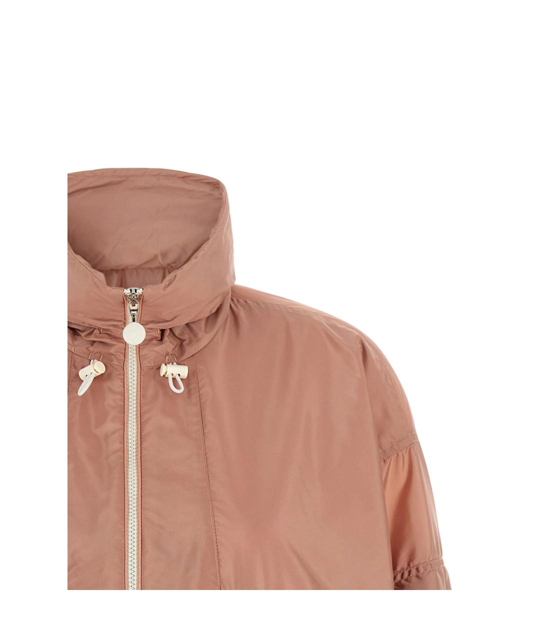MONCLER Розовая полиамидовая куртка, фото 4