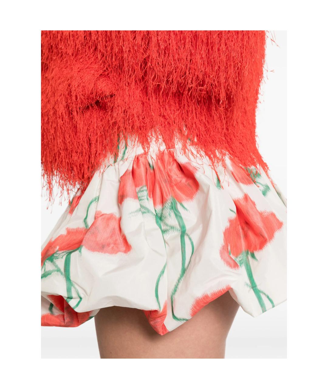 KENZO Белая полиэстеровая юбка мини, фото 2