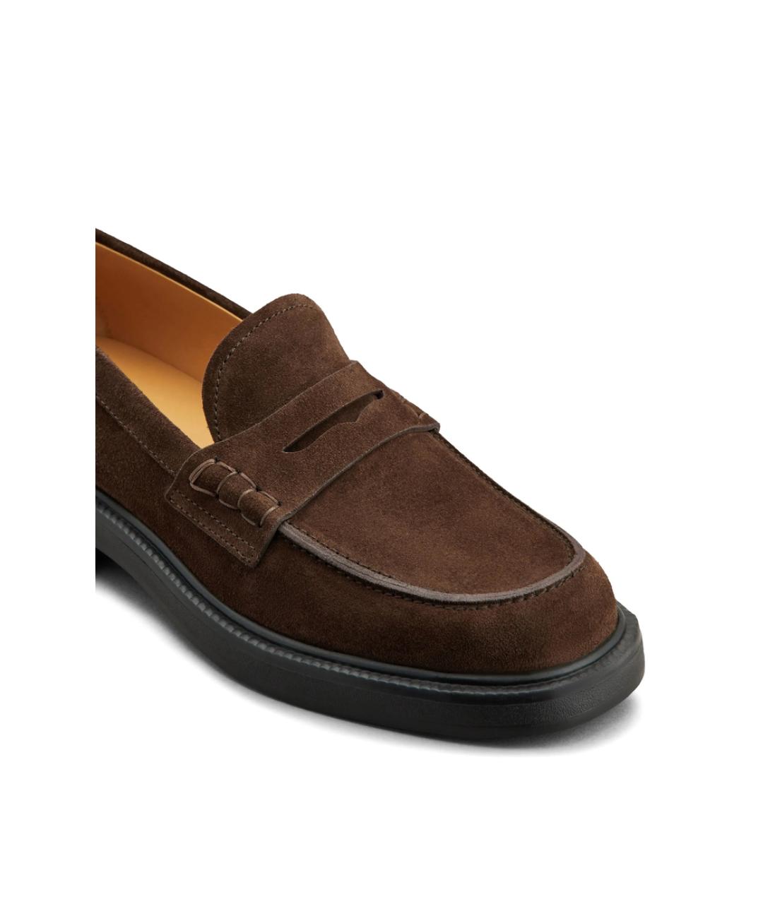 TOD'S Коричневые замшевые лоферы, фото 4