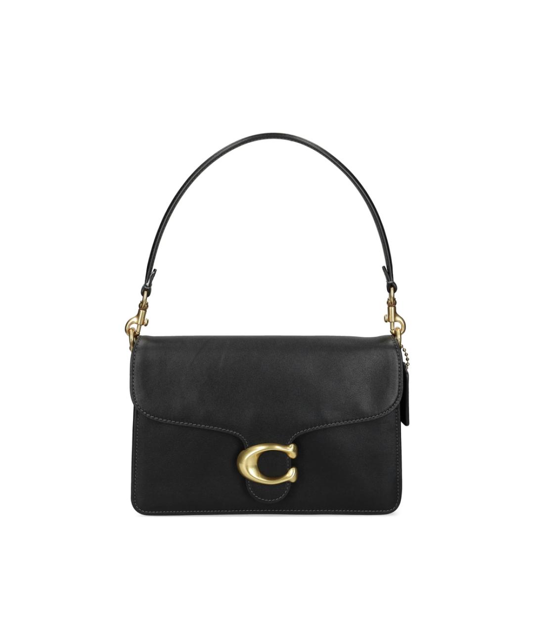 COACH Черная кожаная сумка через плечо, фото 1