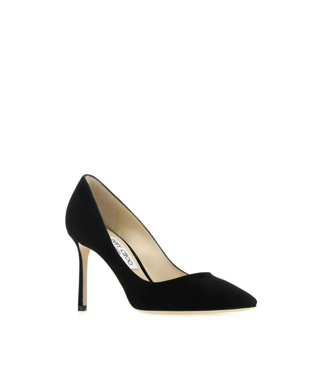 JIMMY CHOO Черные замшевые туфли, фото 4