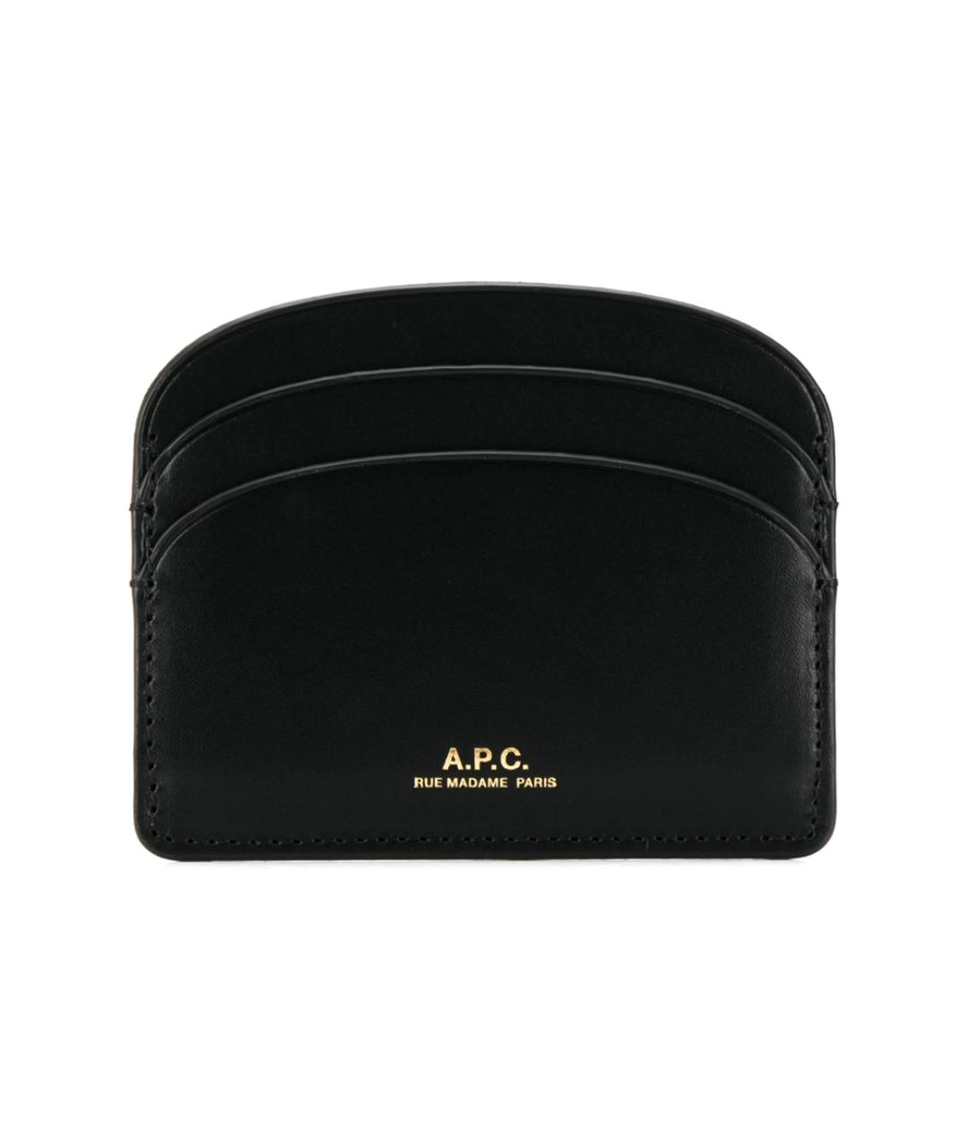 A.P.C. Черный кожаный кардхолдер, фото 1