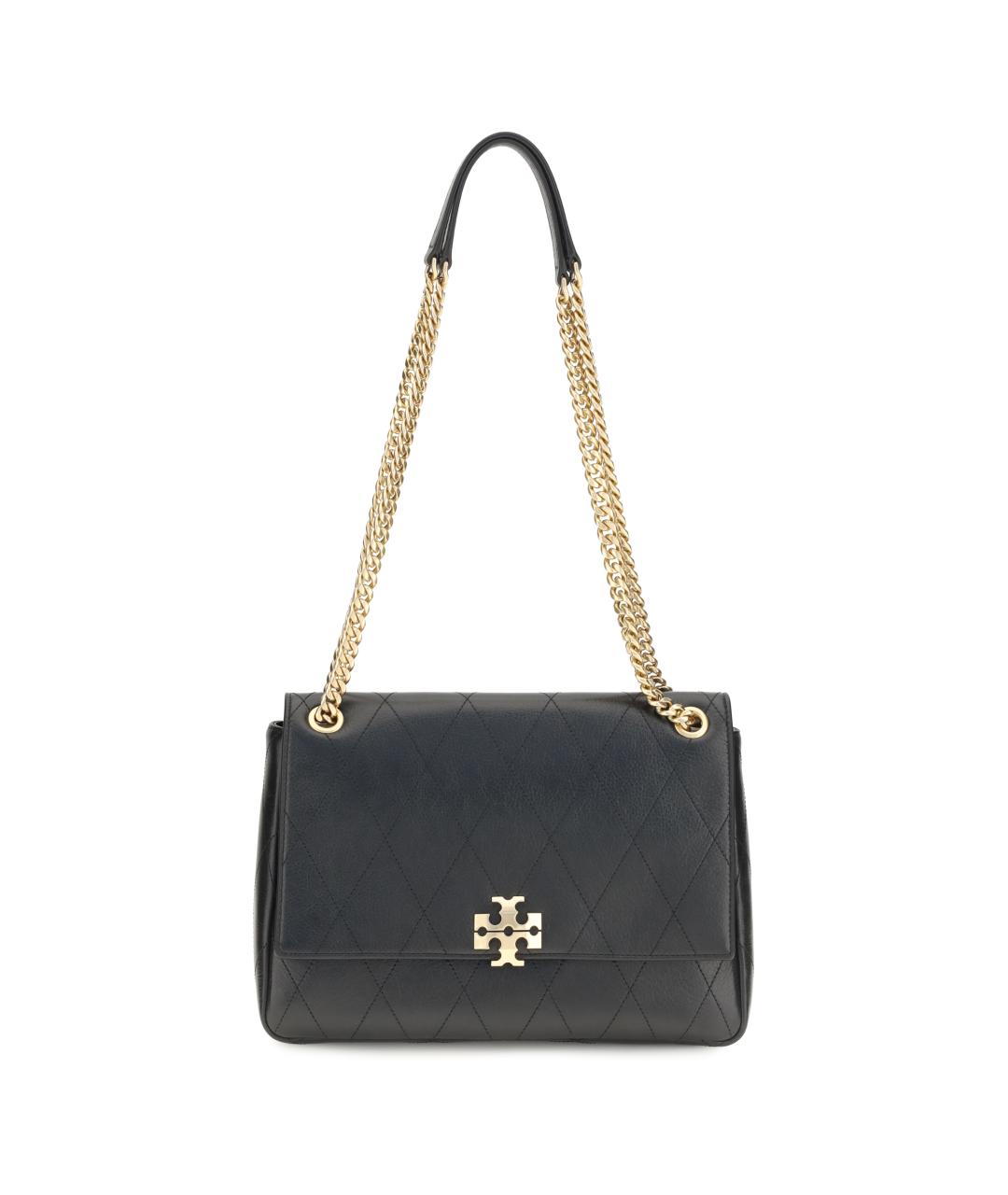 TORY BURCH Черная кожаная сумка через плечо, фото 1