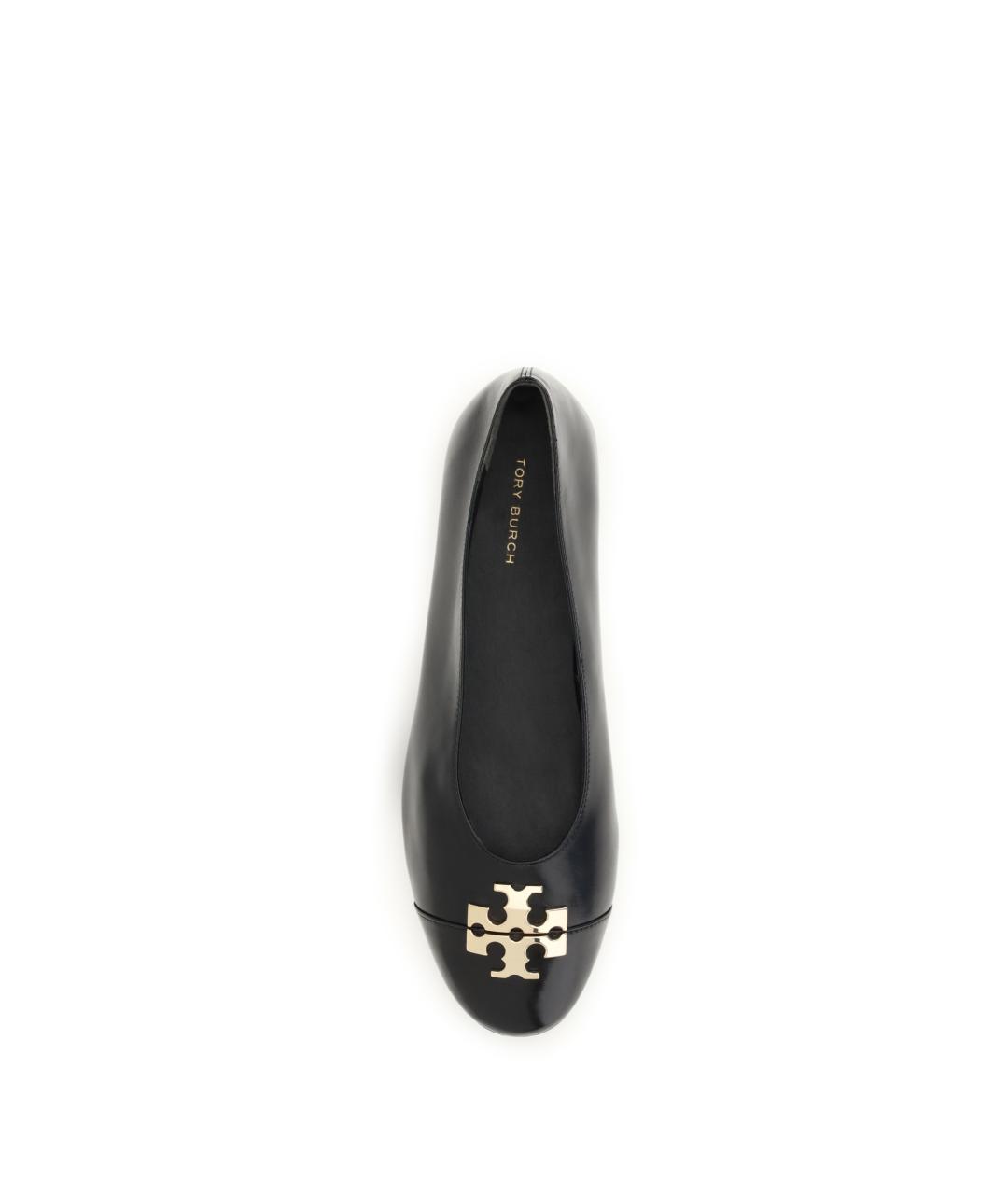 TORY BURCH Черные кожаные балетки, фото 4