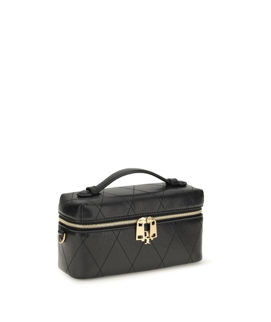 TORY BURCH Черная кожаная сумка через плечо, фото 2