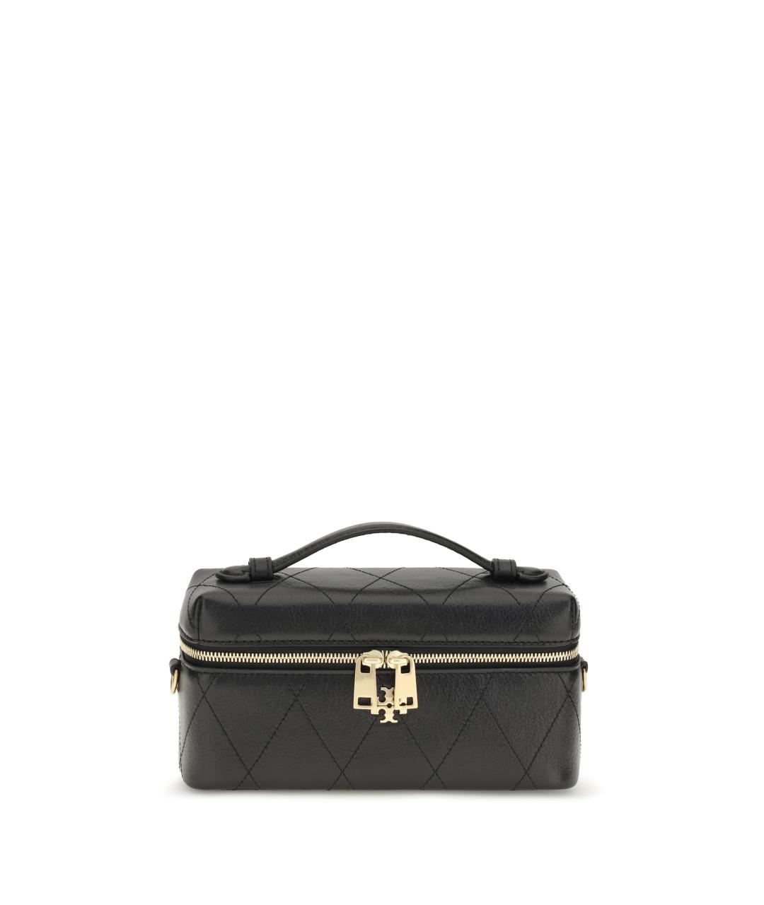 TORY BURCH Черная кожаная сумка через плечо, фото 1
