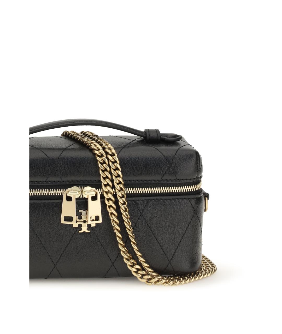 TORY BURCH Черная кожаная сумка через плечо, фото 4