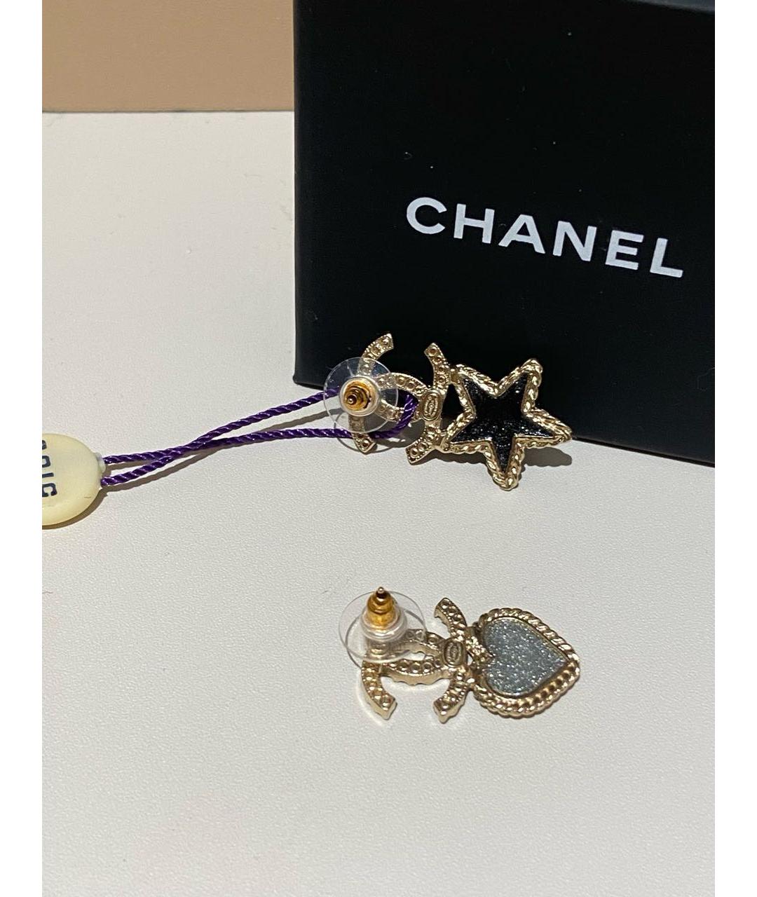 CHANEL Золотые серьги, фото 3