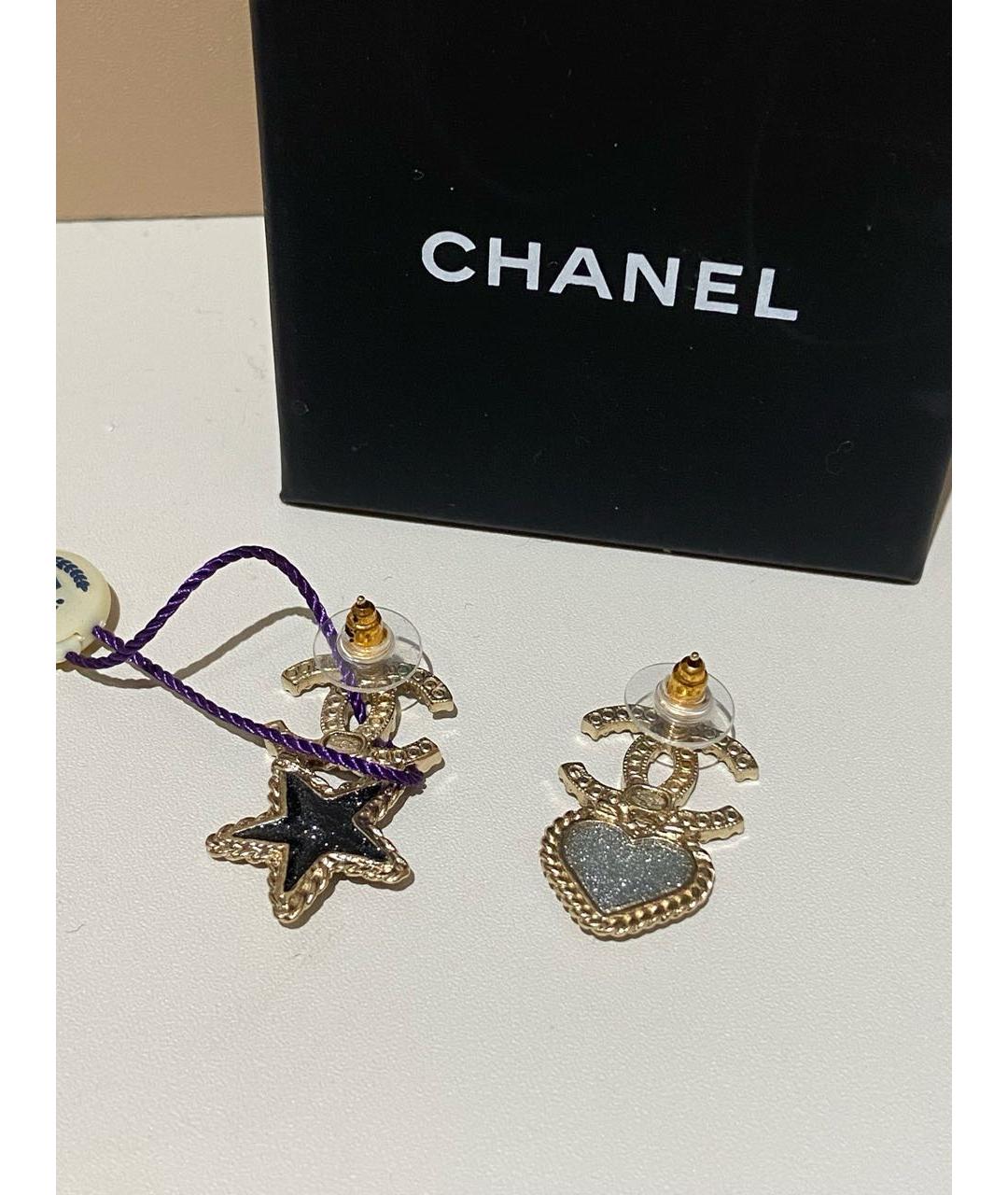 CHANEL Золотые серьги, фото 4