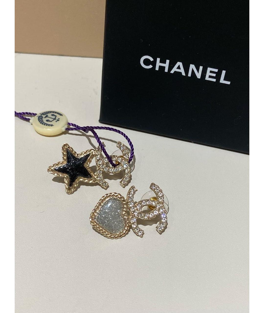 CHANEL Золотые серьги, фото 2