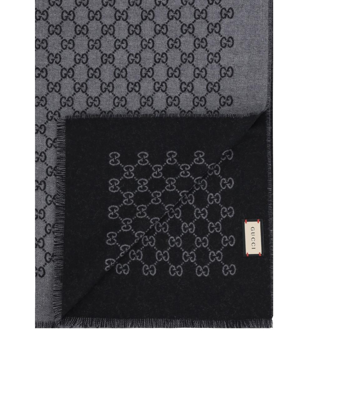 GUCCI Мульти шерстяной шарф, фото 3