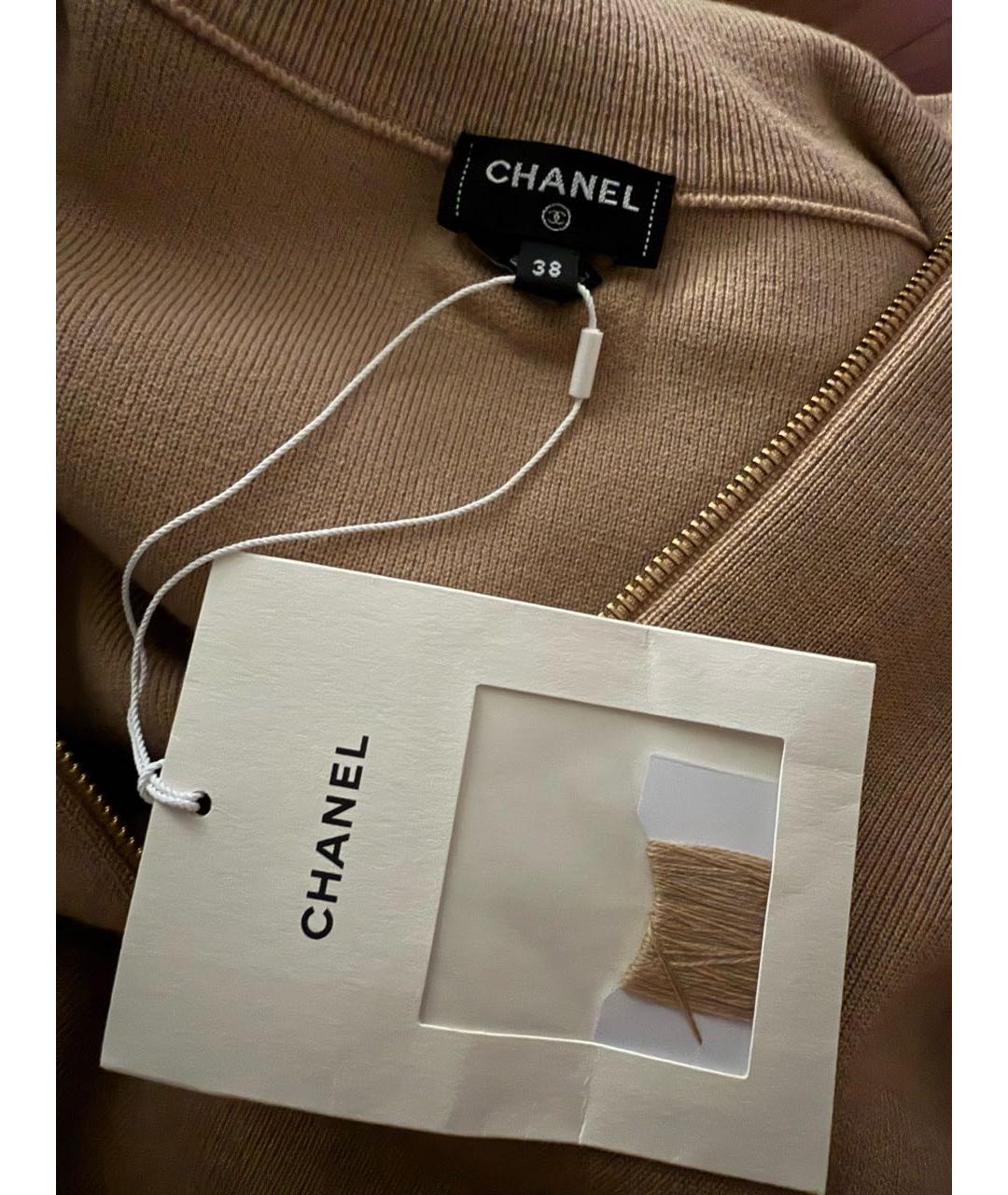 CHANEL Бежевый кашемировый кардиган, фото 2