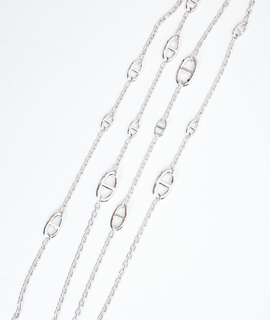 HERMES Серебряное серебряное колье, фото 2