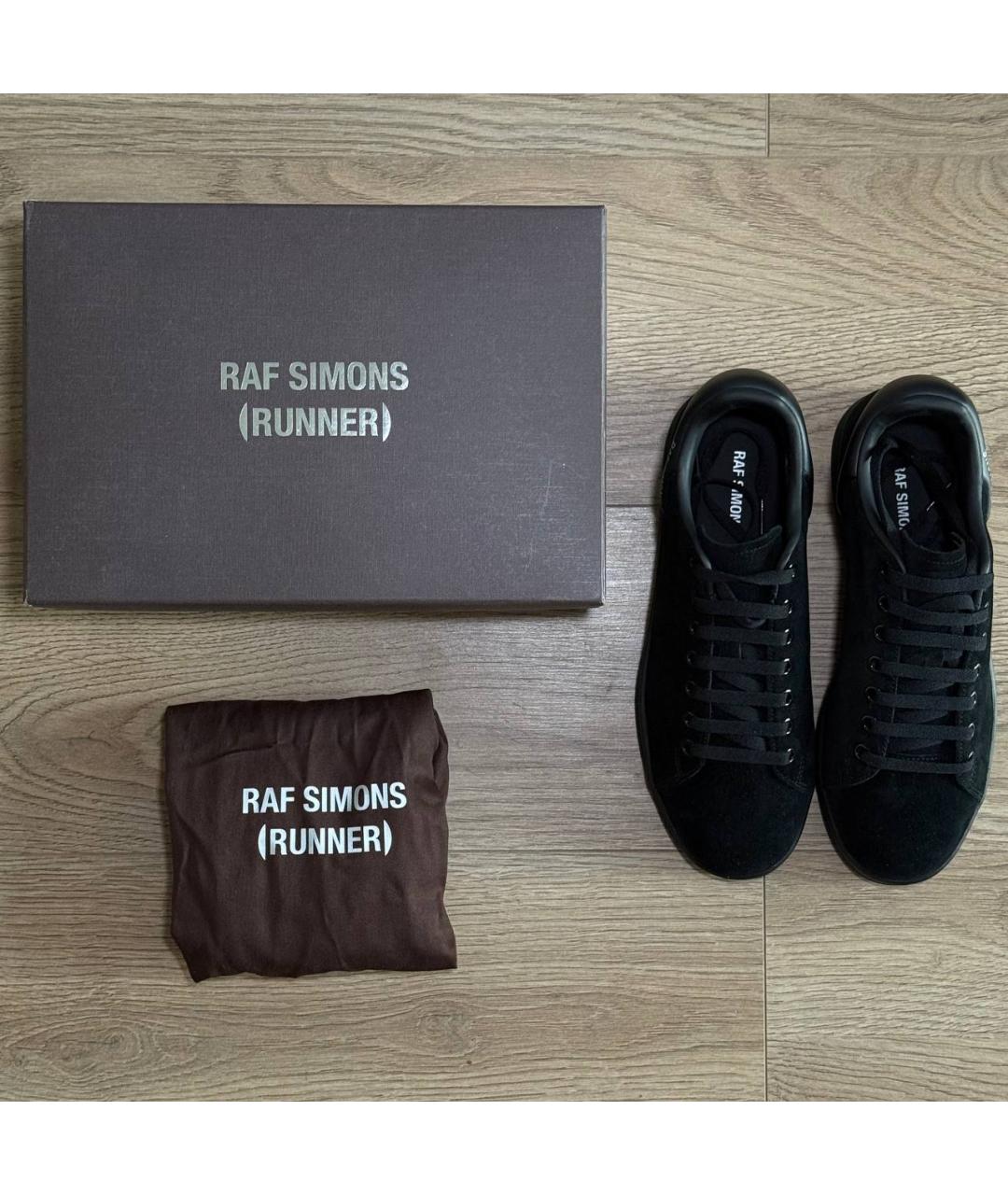 RAF SIMONS Черные кеды, фото 4