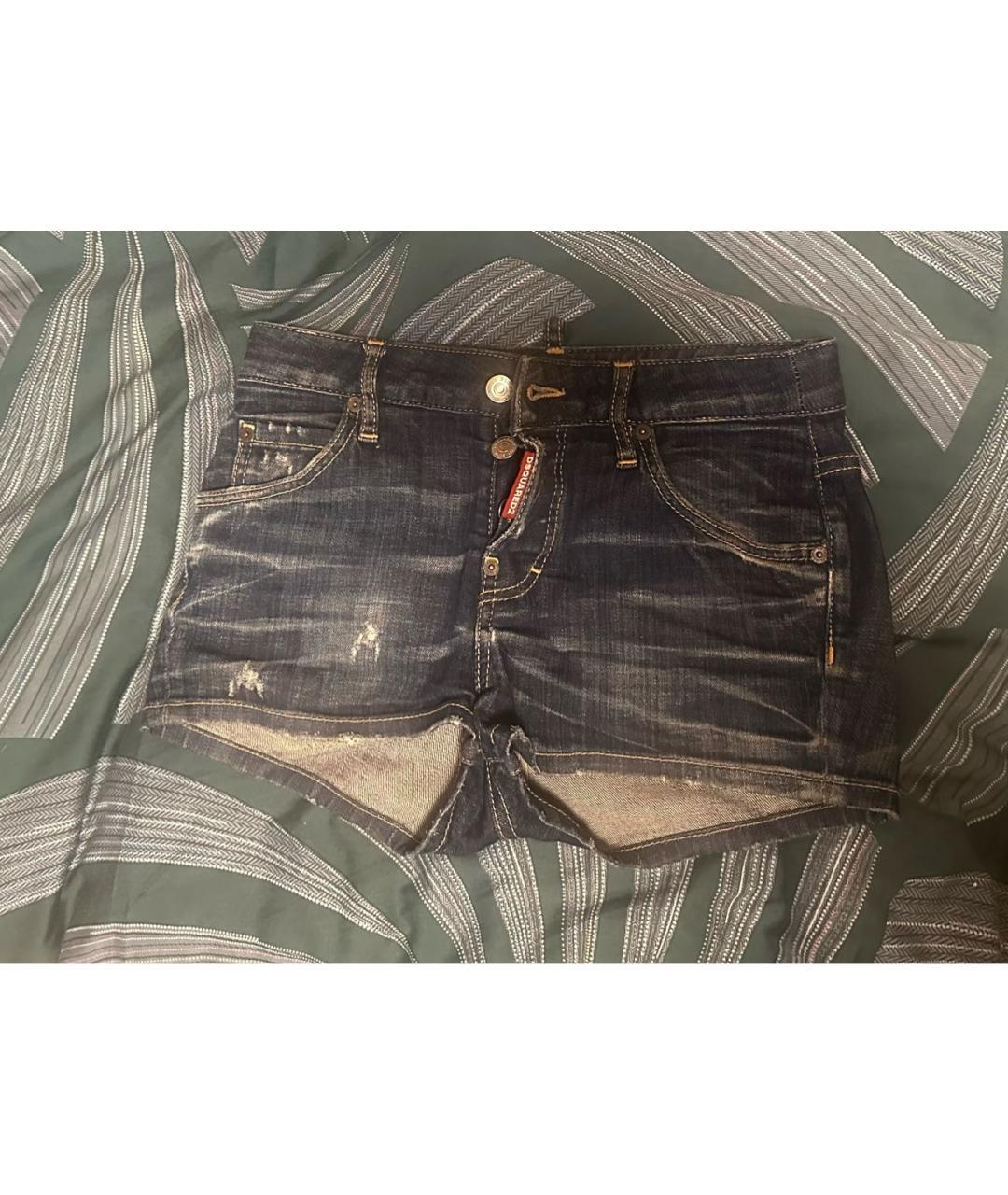 DSQUARED2 Синие деним шорты, фото 3