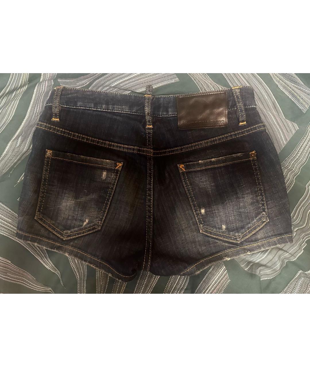 DSQUARED2 Синие деним шорты, фото 2