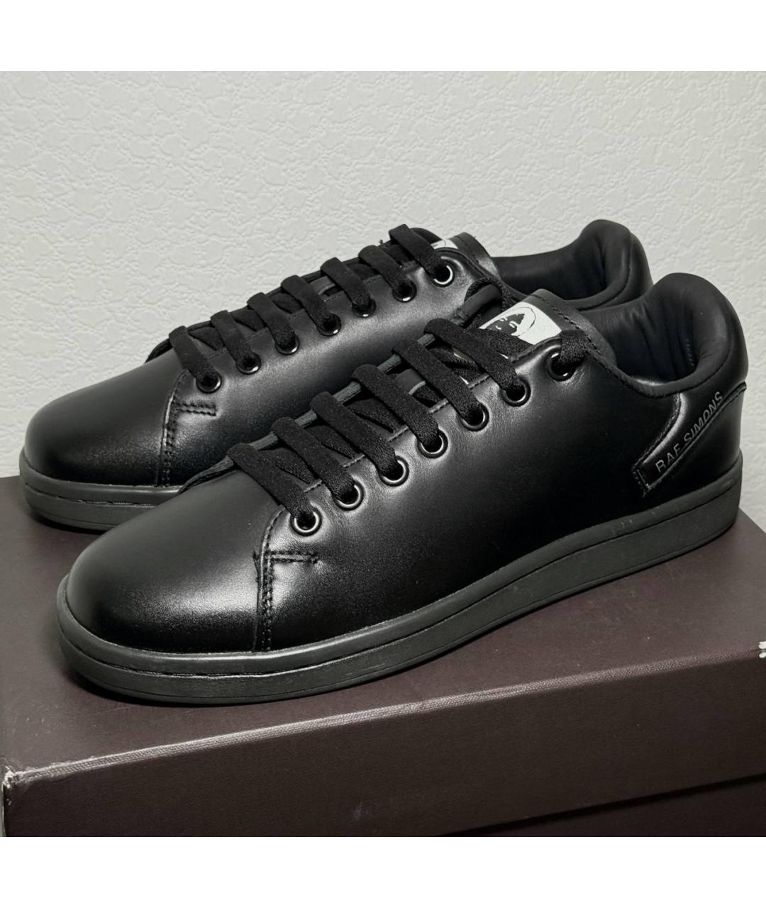 RAF SIMONS Черные кеды, фото 10