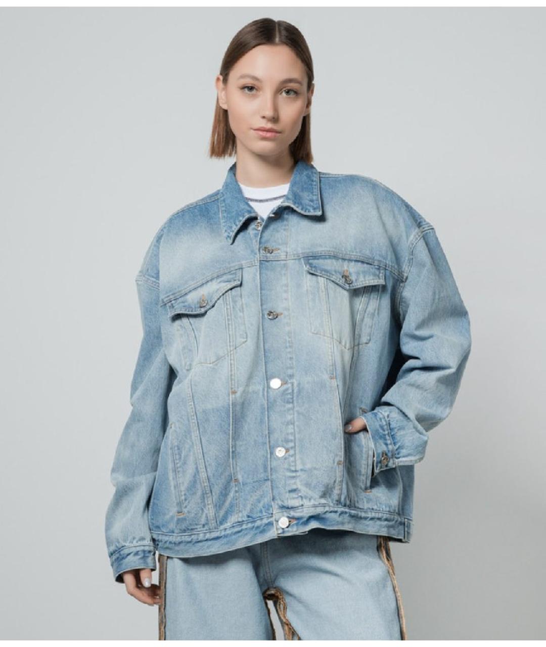 VETEMENTS Голубая деним куртка, фото 5