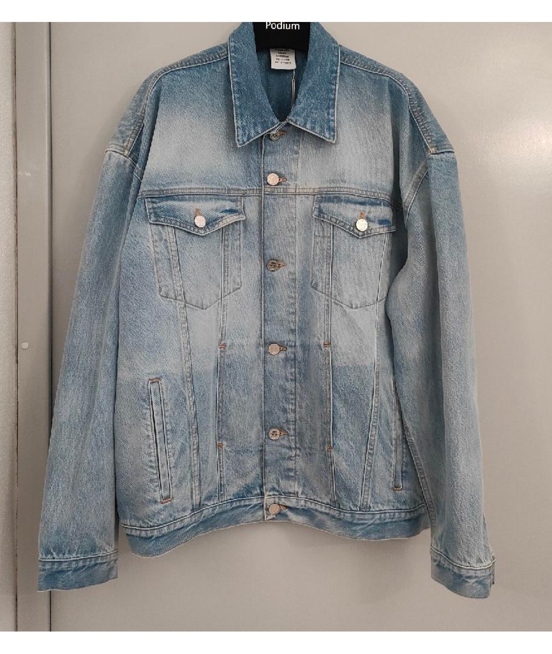 VETEMENTS Голубая деним куртка, фото 7