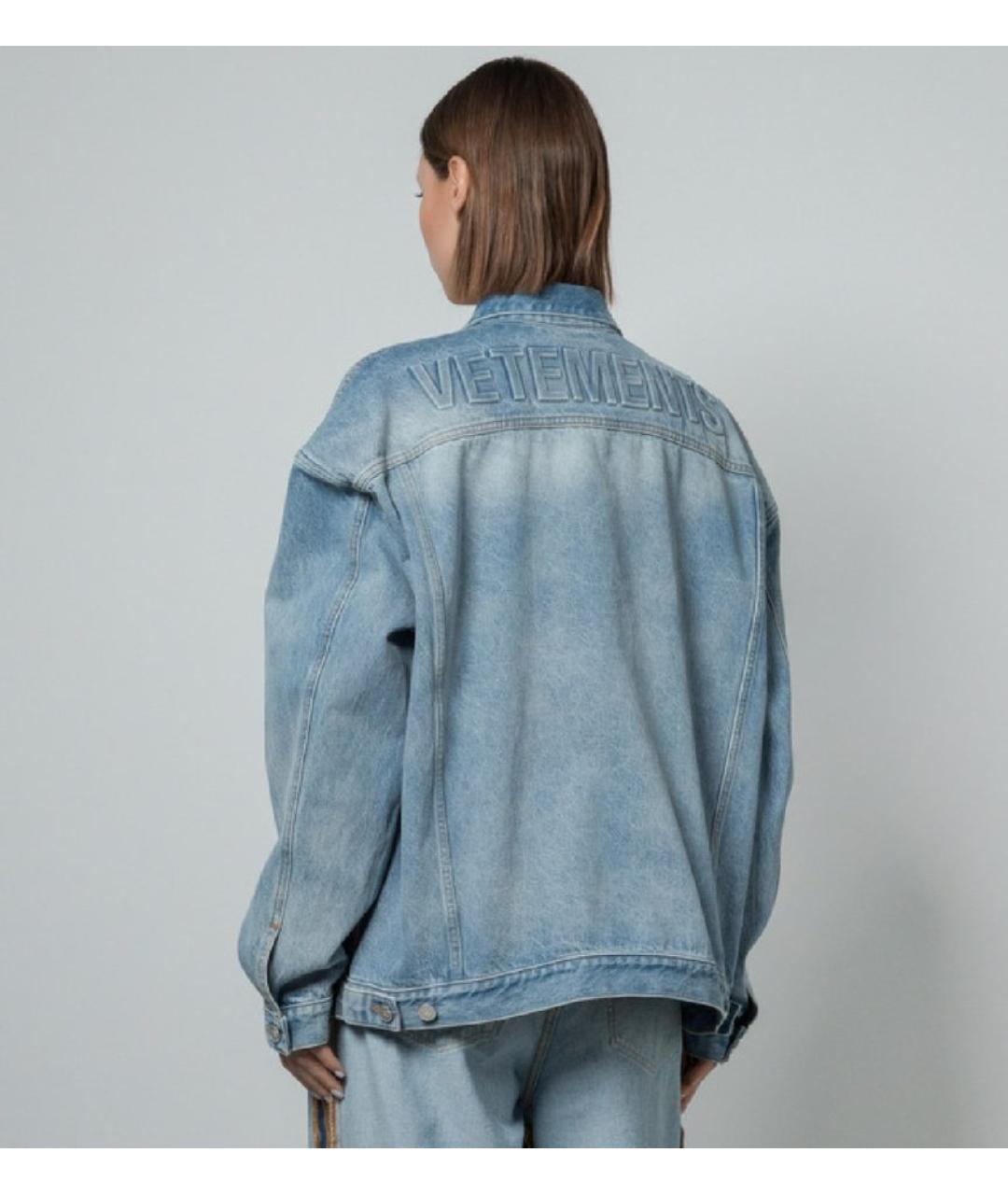 VETEMENTS Голубая деним куртка, фото 6