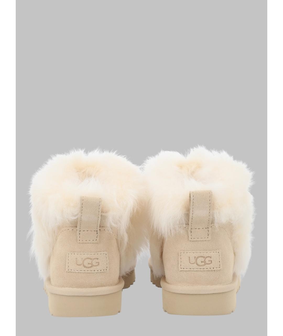 UGG Бежевые замшевые ботинки, фото 2
