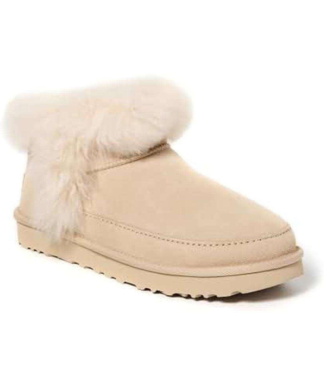 UGG Бежевые замшевые ботинки, фото 3