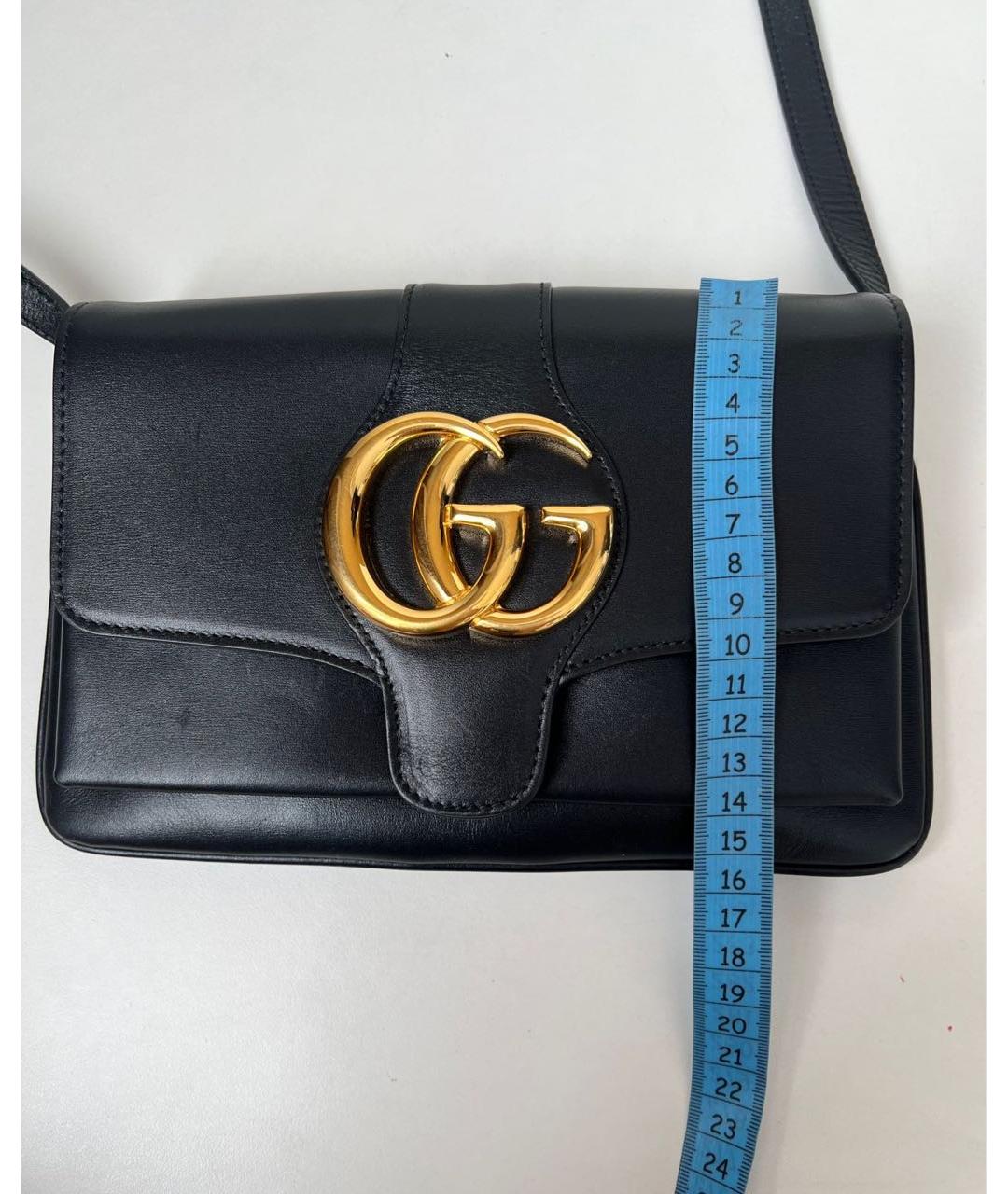 GUCCI Черная кожаная сумка через плечо, фото 3