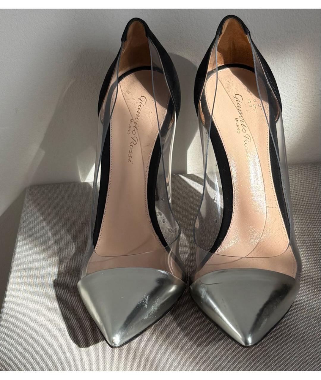 GIANVITO ROSSI Черные замшевые туфли, фото 2