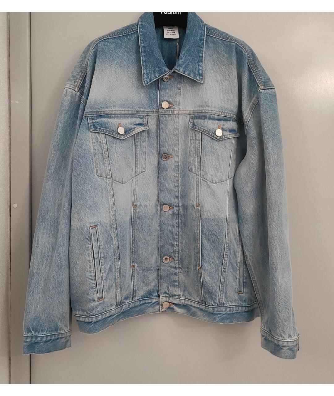 VETEMENTS Голубая деним куртка, фото 8