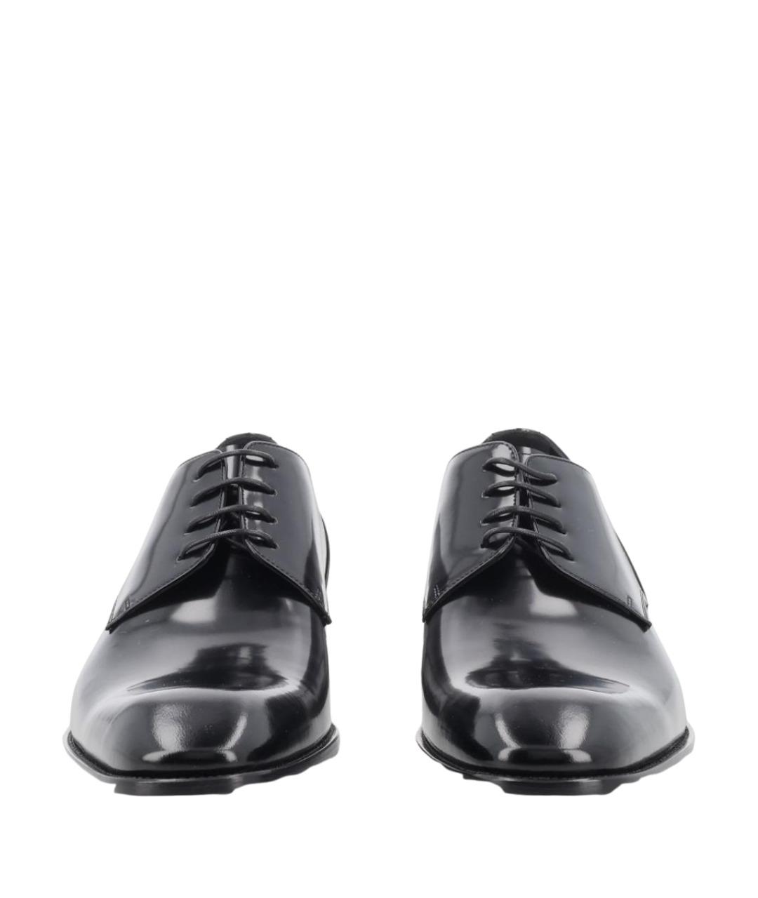 SAINT LAURENT Черные кожаные туфли, фото 1