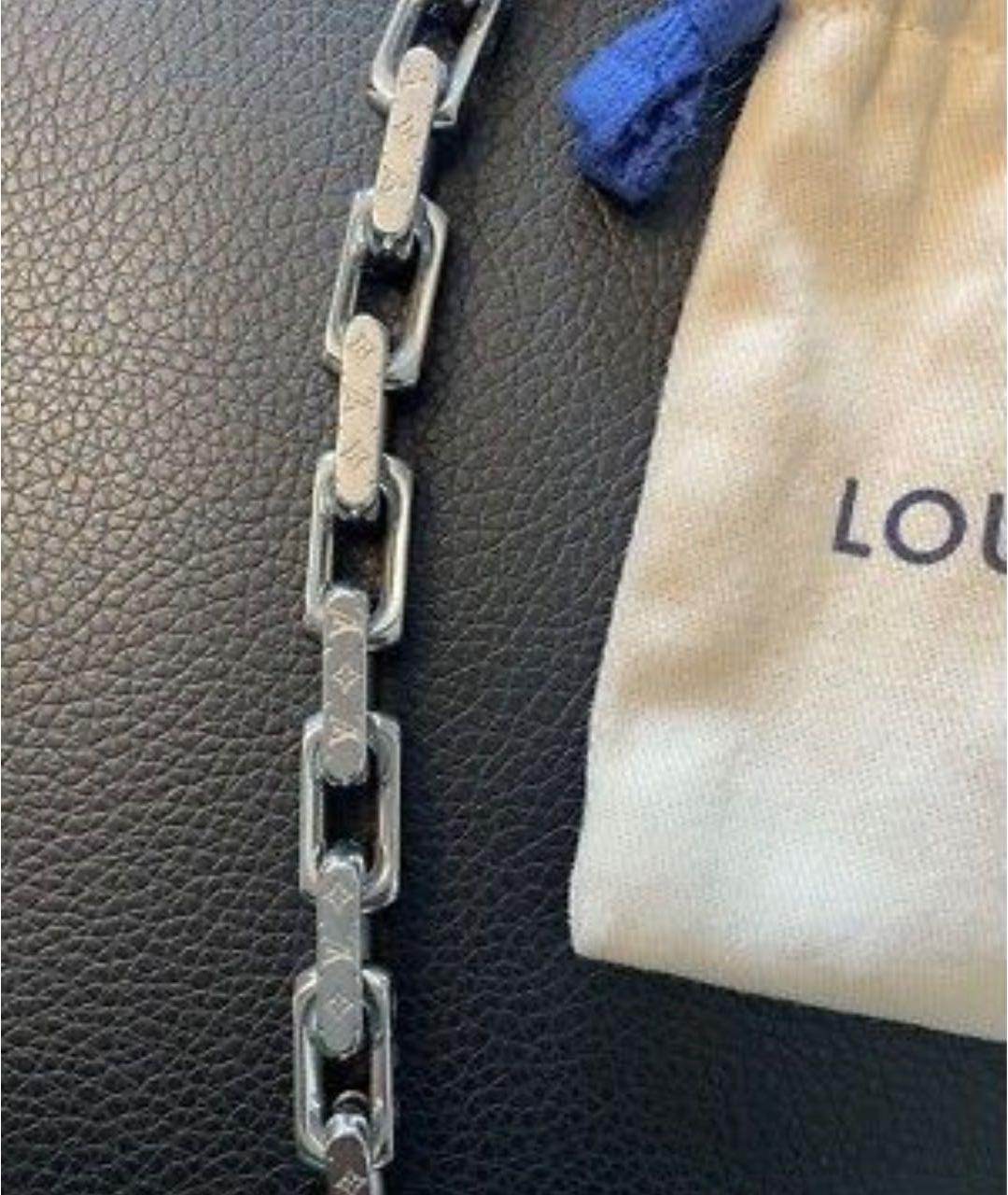 LOUIS VUITTON Серебряная металлическая цепочка/подвеска, фото 3
