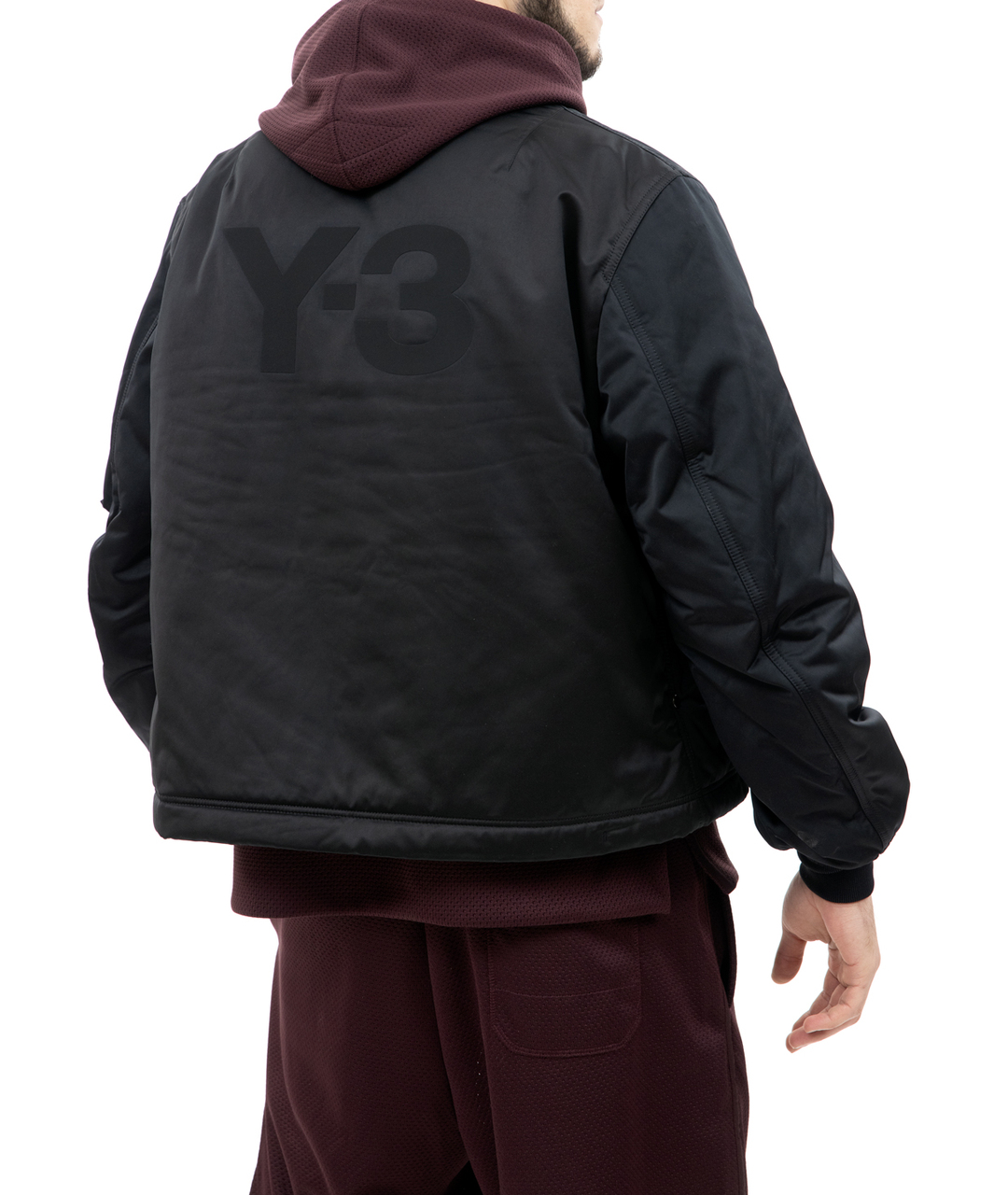 Y-3 Черная полиамидовая спортивная куртка, фото 4
