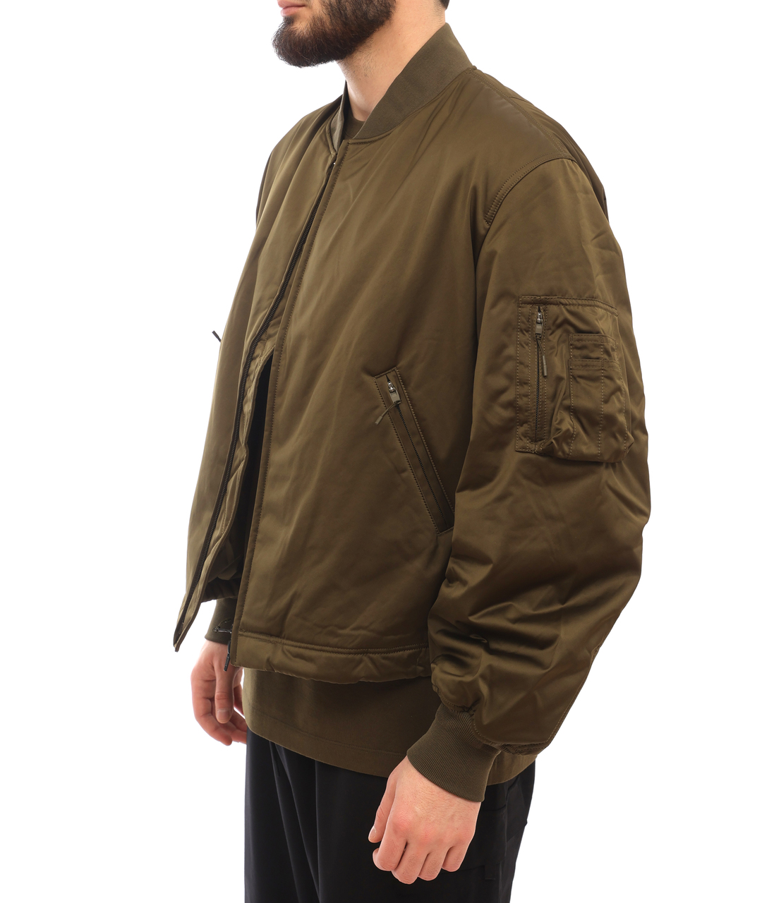 Y-3 Хаки полиамидовая спортивная куртка, фото 4