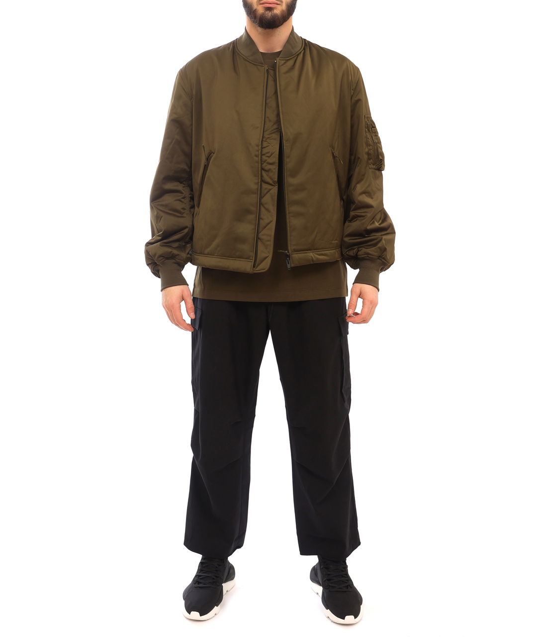 Y-3 Хаки полиамидовая спортивная куртка, фото 5