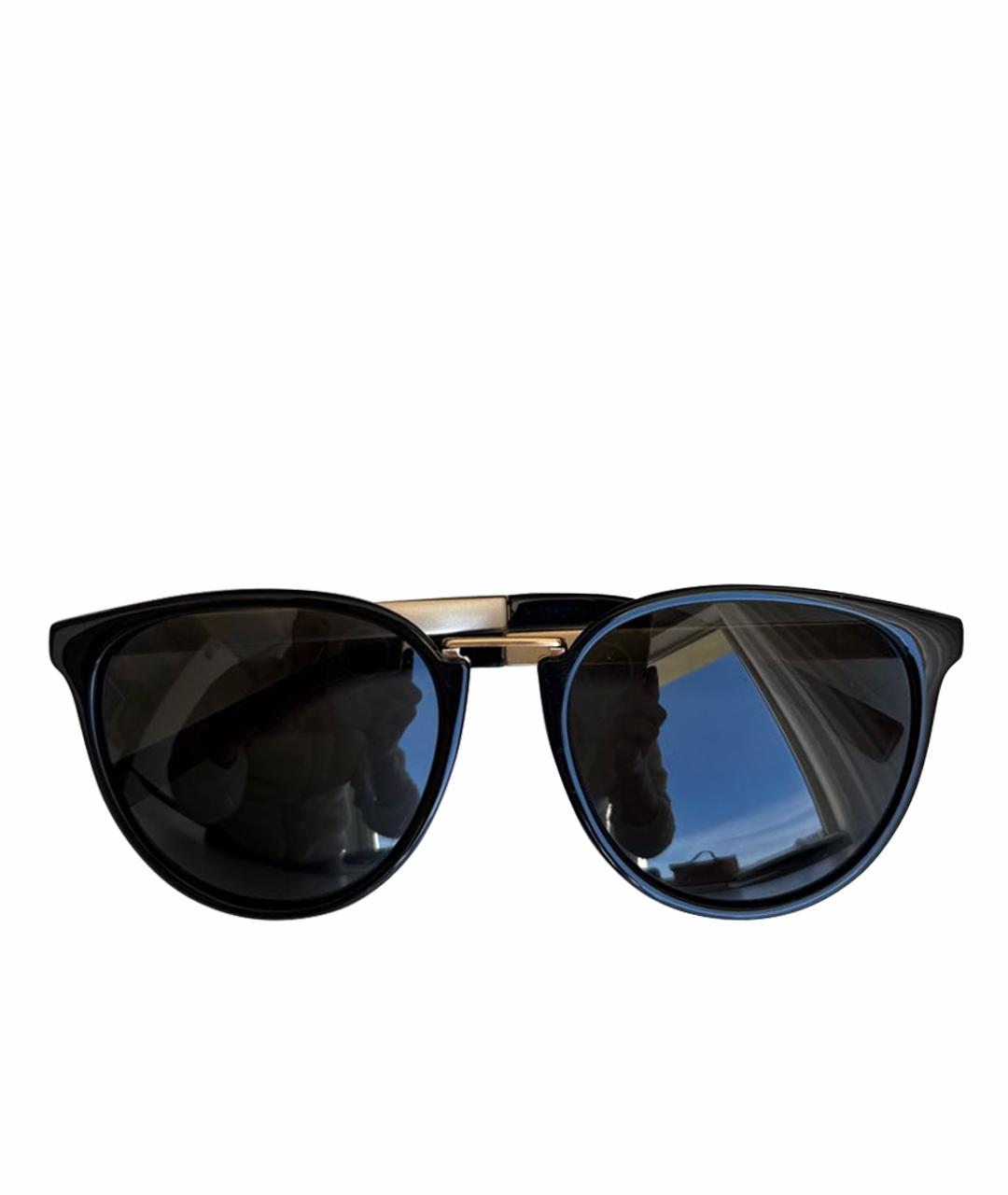 VERSACE Черные пластиковые солнцезащитные очки, фото 1