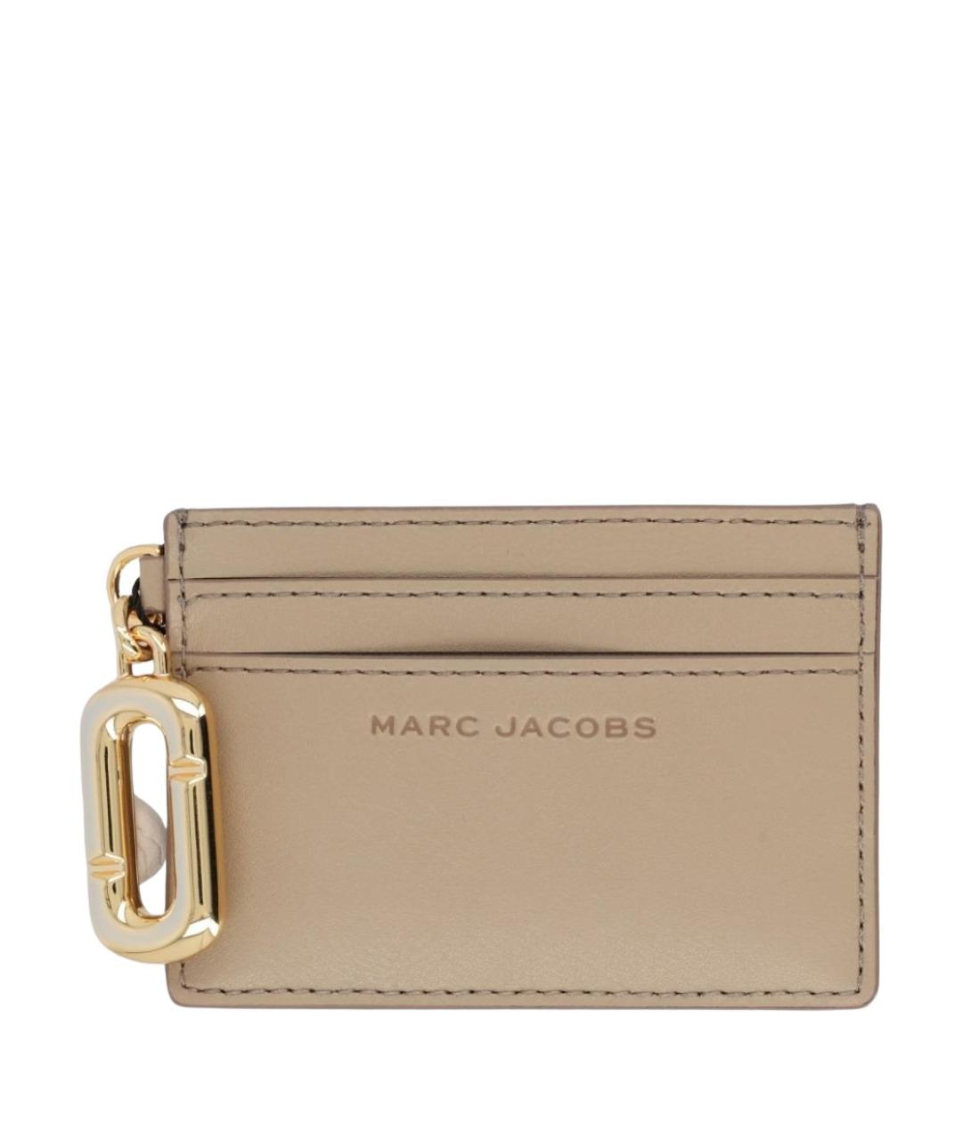 MARC JACOBS Бежевый кожаный кардхолдер, фото 1