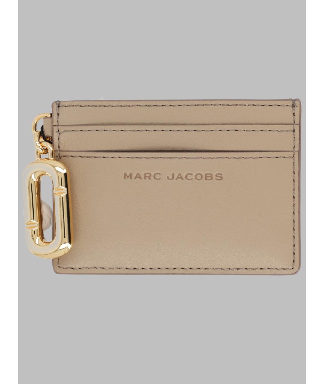 MARC JACOBS Бежевый кожаный кардхолдер, фото 2