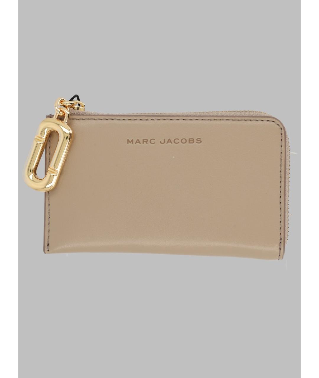 MARC JACOBS Бежевый кожаный кошелек, фото 3