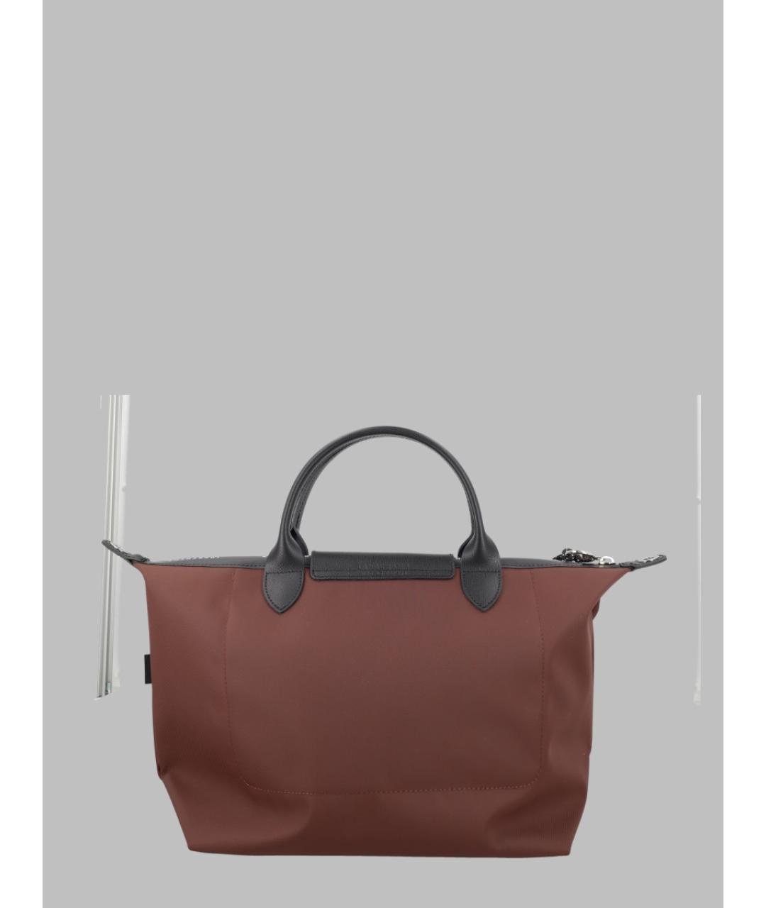LONGCHAMP Коричневая синтетическая сумка тоут, фото 2