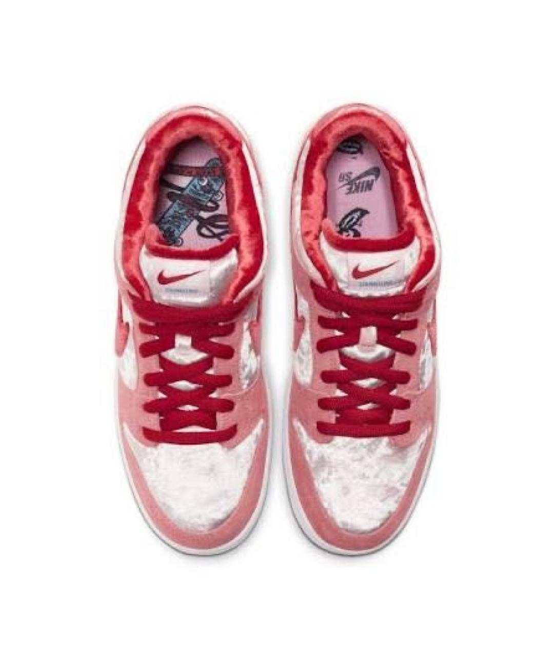 NIKE Розовые бархатные кроссовки, фото 3