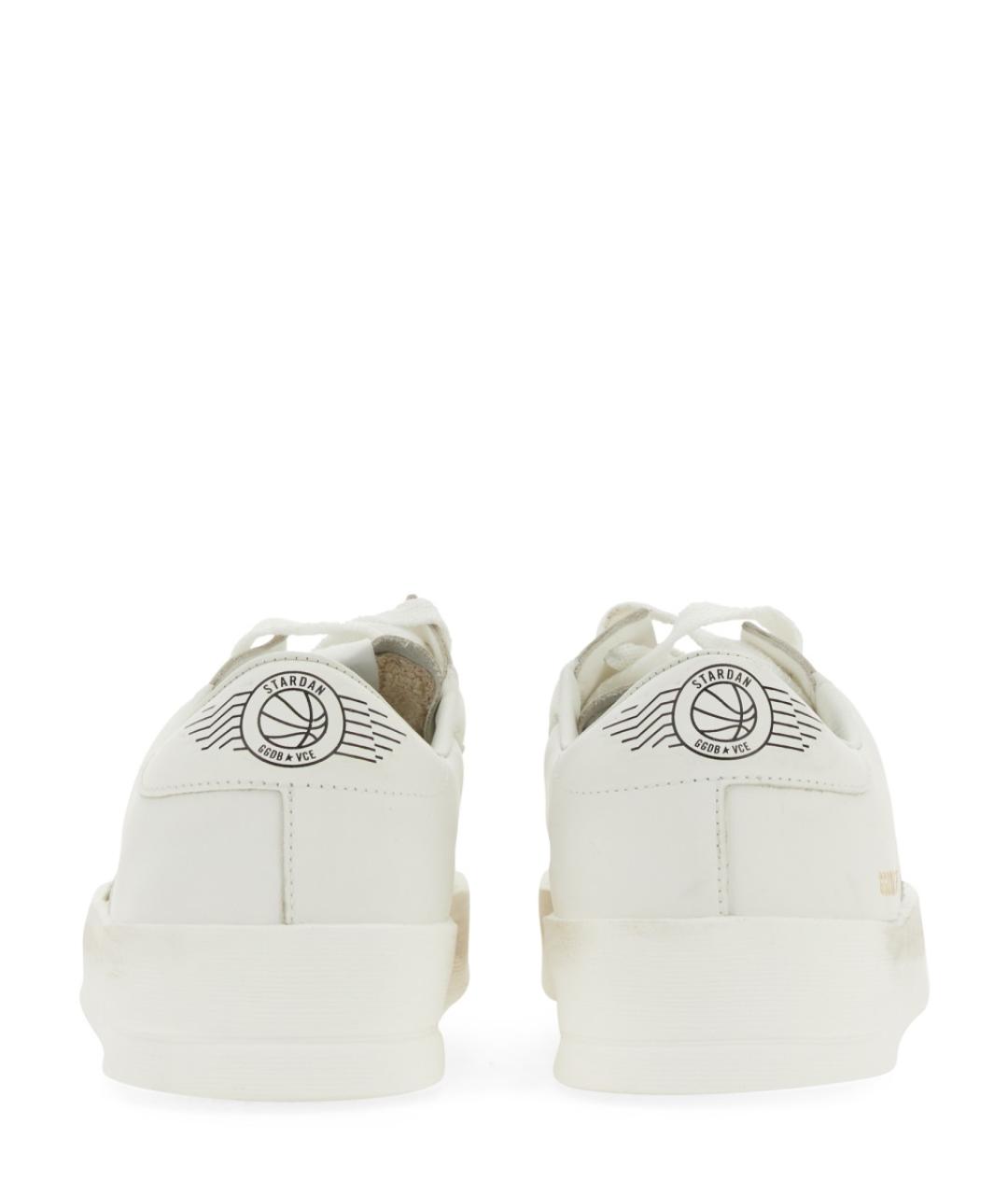 GOLDEN GOOSE Белые кожаные кеды, фото 6