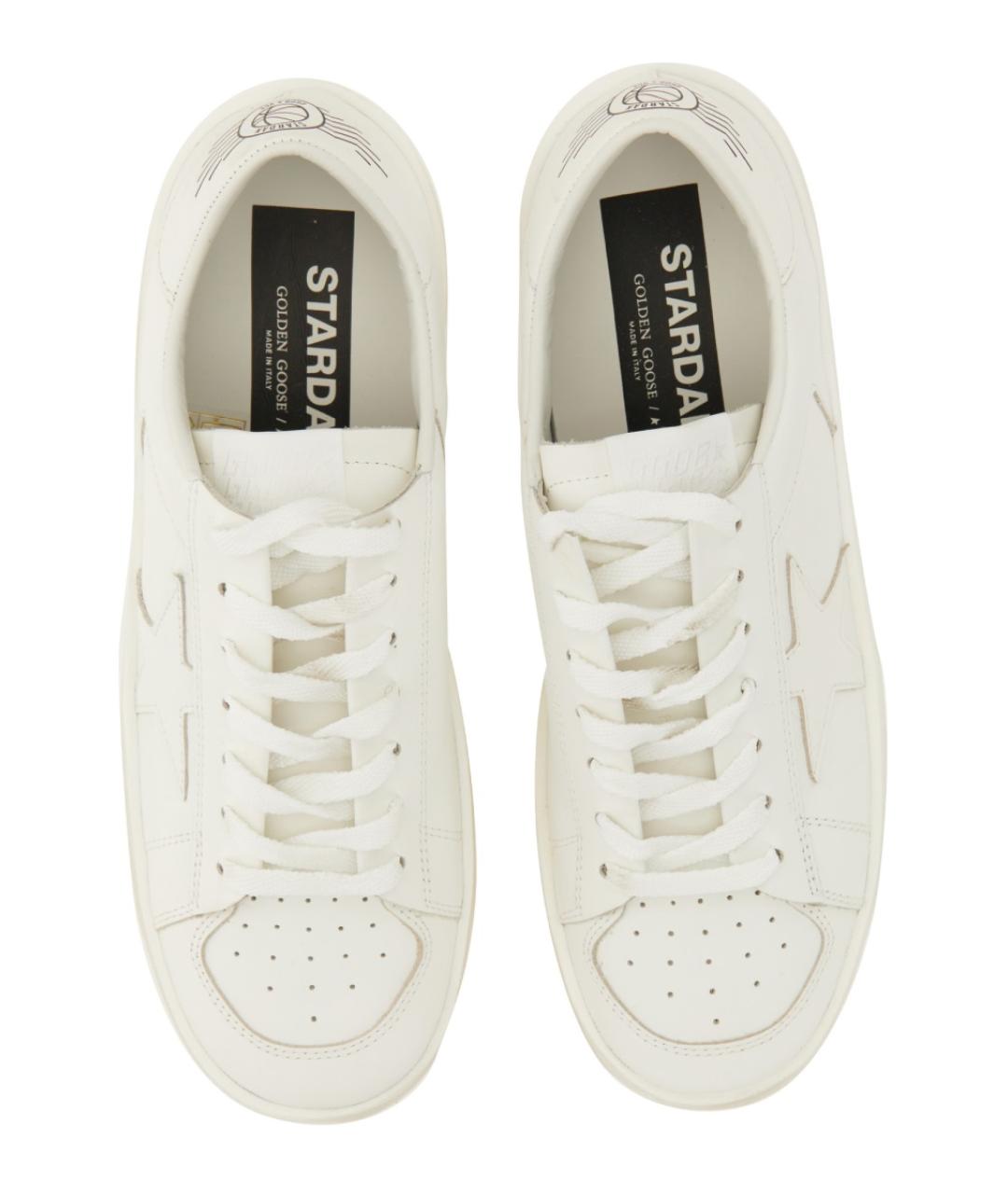 GOLDEN GOOSE Белые кожаные кеды, фото 3
