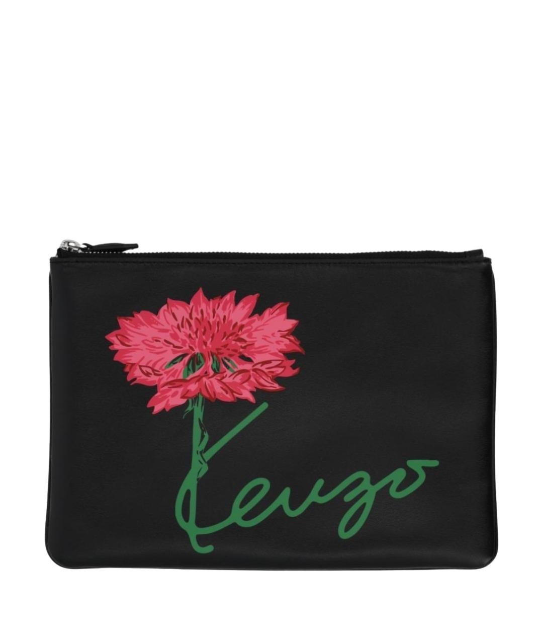 KENZO Черная синтетическая папка для документов, фото 1