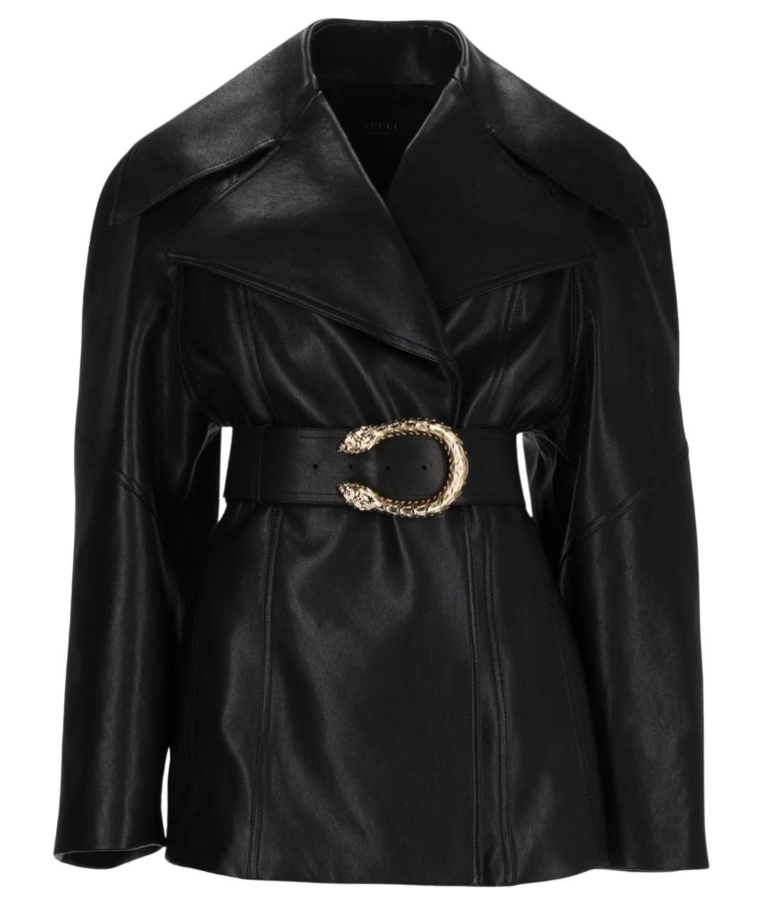 GUCCI Черная кожаная куртка, фото 1