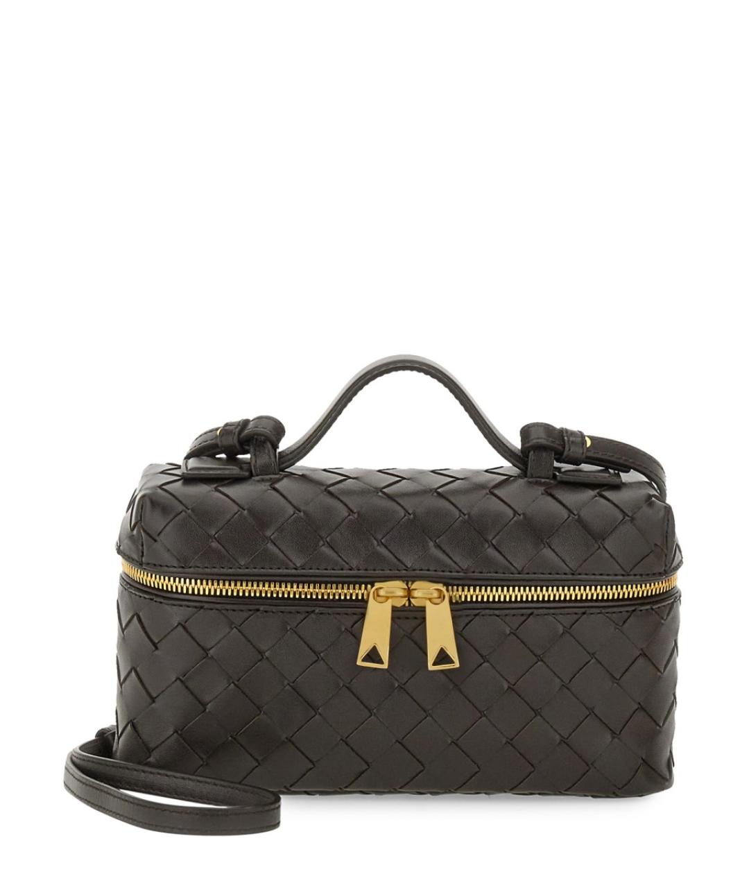 BOTTEGA VENETA Коричневая кожаная сумка через плечо, фото 1