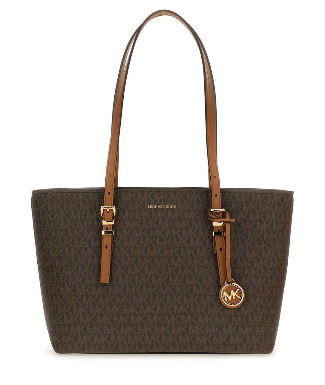 MICHAEL KORS Коричневая синтетическая сумка тоут, фото 1