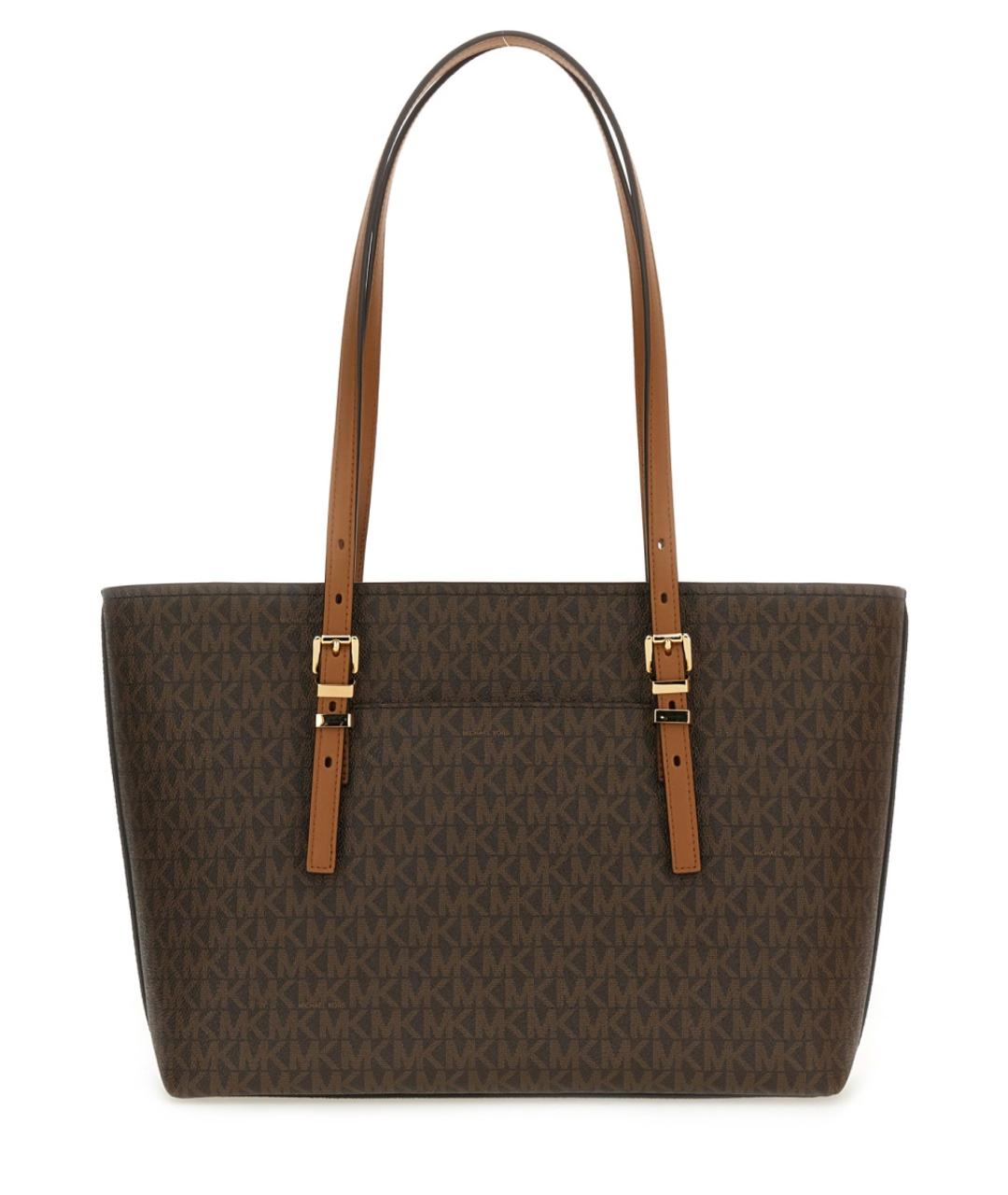 MICHAEL KORS Коричневая синтетическая сумка тоут, фото 2